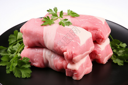 厨房的生猪肉图片