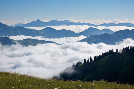 云海的风景图片