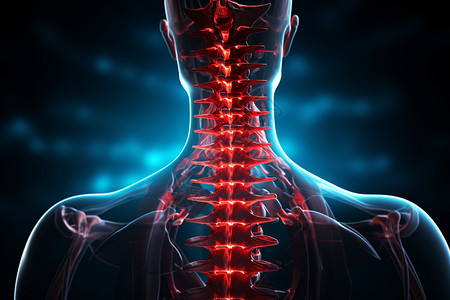 脊柱疼痛背景图片