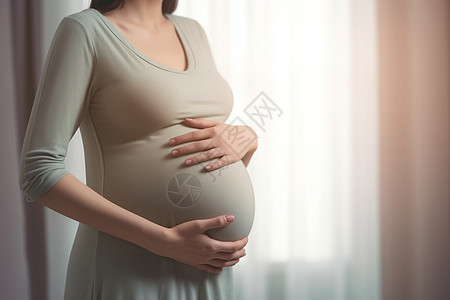 怀孕女人的肚子背景图片