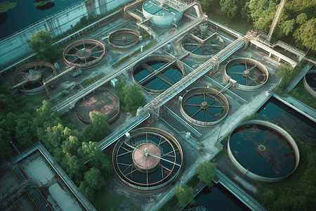大型污水处理厂图片