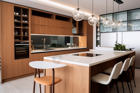 现代公寓的厨房图片