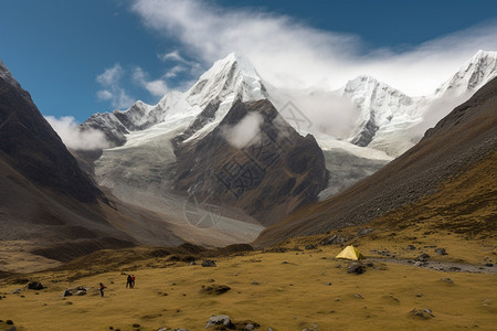 喜马拉雅山脉的自然景观图片