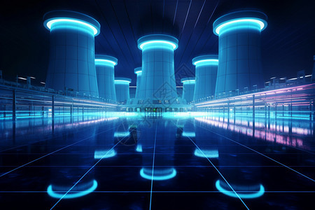 未来科技感核电站图片