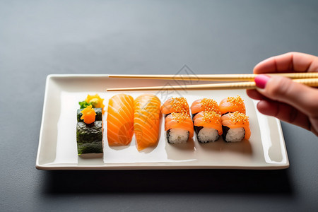 精致美味的寿司图片