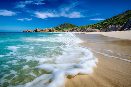 美丽的海滩风景图片