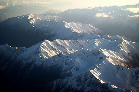 壮观的雪山图片