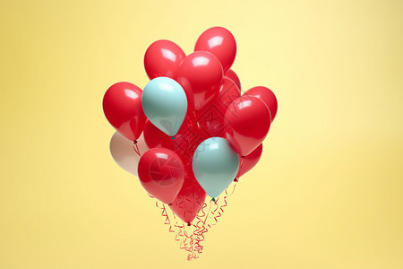 浪漫的气球背景图片