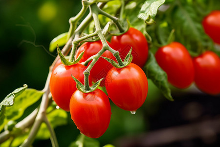 果园里成熟的番茄果实图片
