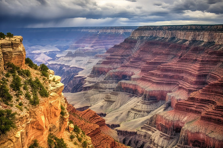 大峡谷的岩石背景图片