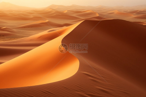 沙丘沙漠波浪图片