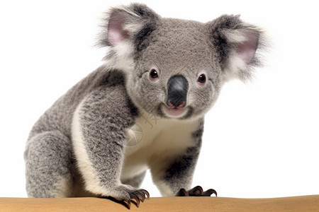 毛绒绒的澳大利亚考拉背景图片