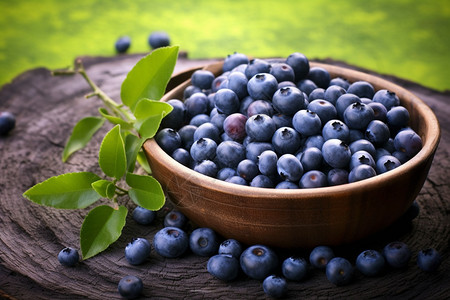 美味多汁的蓝莓图片