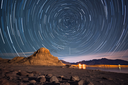 美妙的星空夜景图片