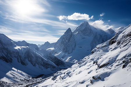 玉龙雪山雪峰震撼风景图片