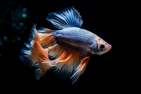 水族馆里的蓝色鱼图片