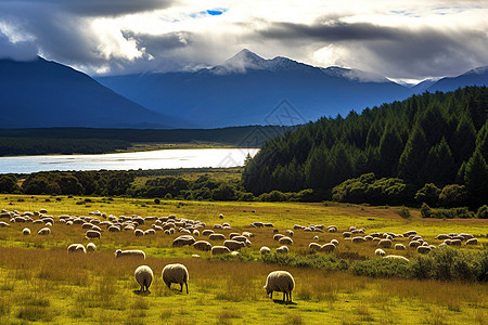 新西兰丘陵美丽景象图片