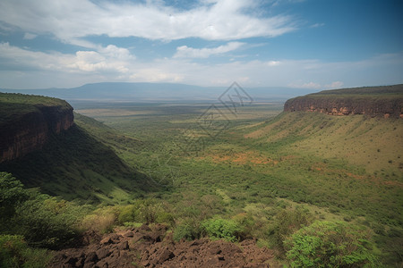 著名的肯尼亚裂山谷图片