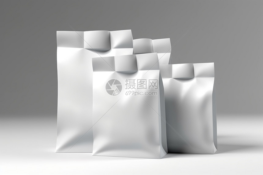 白色三维包装产品图片