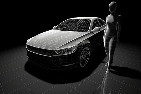 概念三维创意车辆模型展示图片