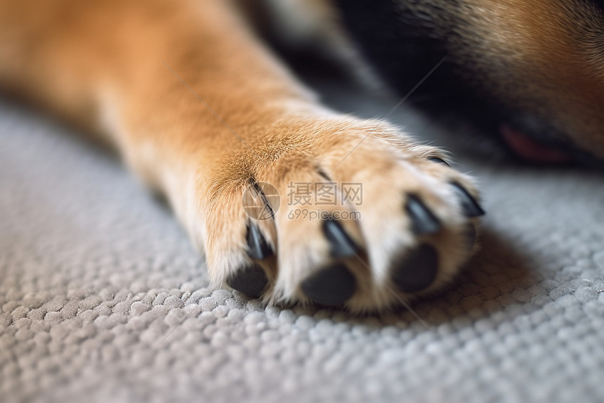 宠物狗的爪子图片