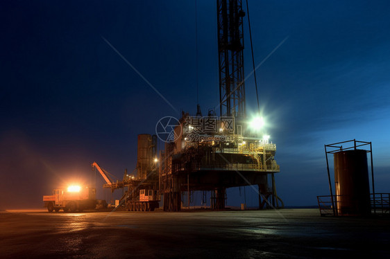 工业的石油勘探机器图片