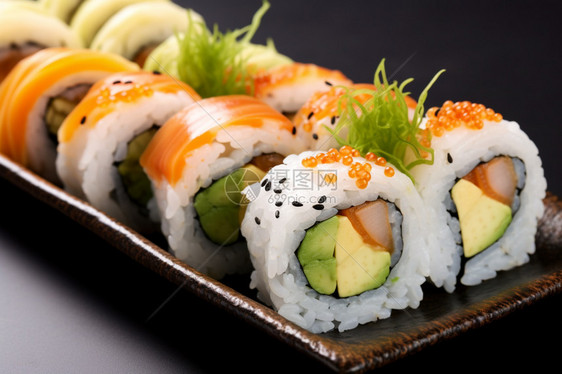 营养丰富的寿司卷图片