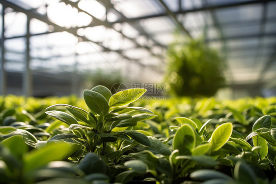 棚里的植物养殖环境图片