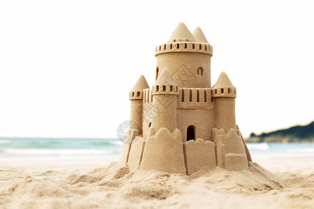 沙滩上的城堡图片