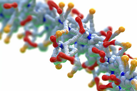 蛋白质分子结构背景图片