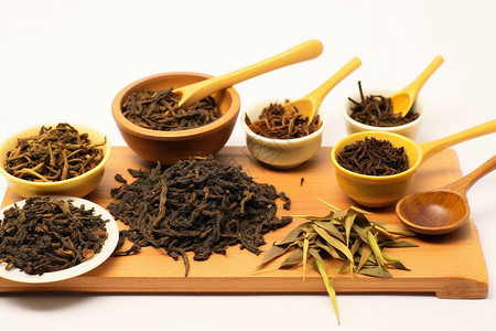 锡兰红茶传统的茶叶背景