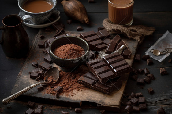 手工巧克力甜品图片