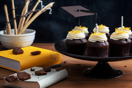 纸杯小蛋糕DIY巧克力高清图片