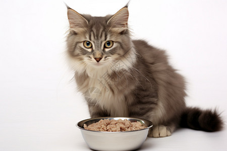 食欲不好的小猫高清图片