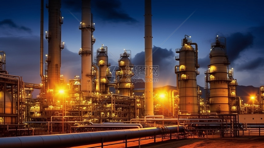 Deatil of petrochemical refinery plant Stock Photo | Adobe Stock