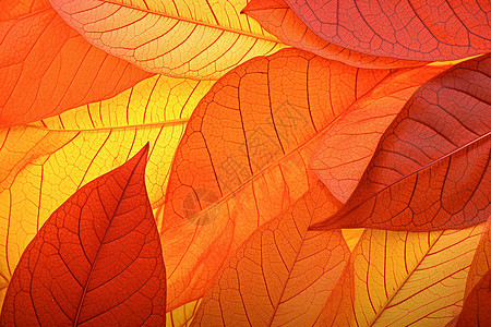 红色的树叶背景图片