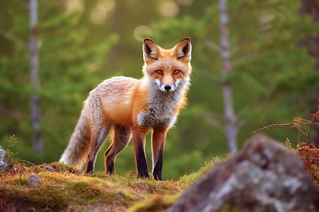 哺乳公园乡村动物狐狸图片
