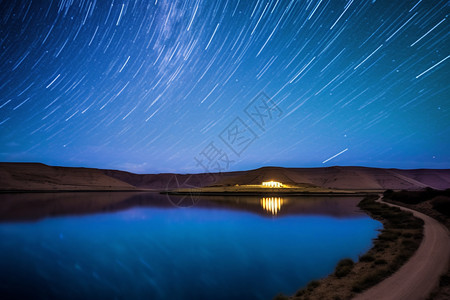 天空安静星空图片