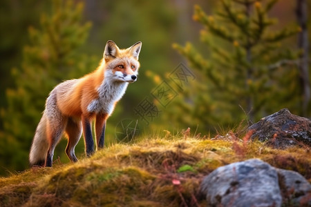 公园乡村哺乳动物狐狸图片