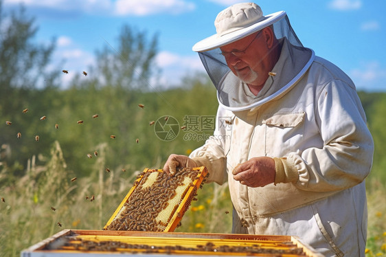 养蜂人图片