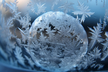 水晶玻璃雪花图片