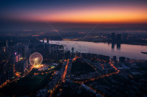 夜晚的建筑物图片