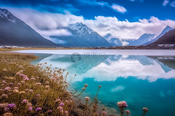 西藏冉的乌湖图片