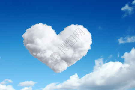 心形云朵心形的云朵设计图片