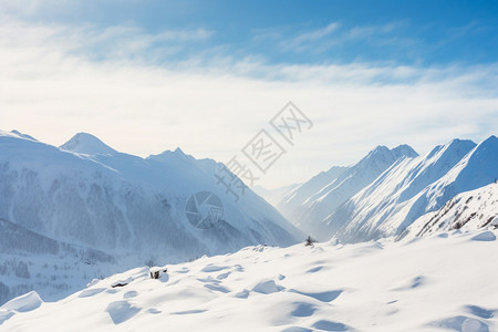 冬季的阿尔卑斯山自然景观图片
