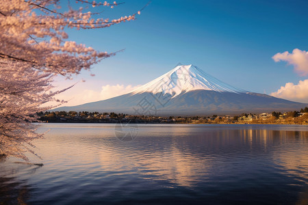 富士山的美丽景观图片