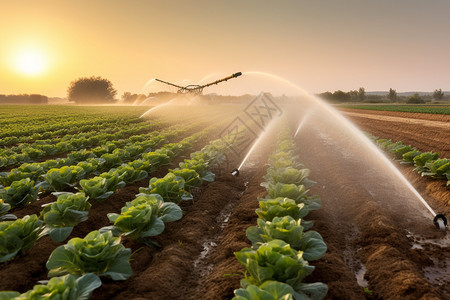 灌溉农田的图图片