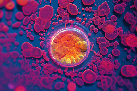 放大的生物细胞图片