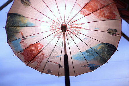 遮阳的雨伞图片