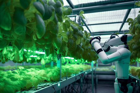 机器人在种植蔬菜图片